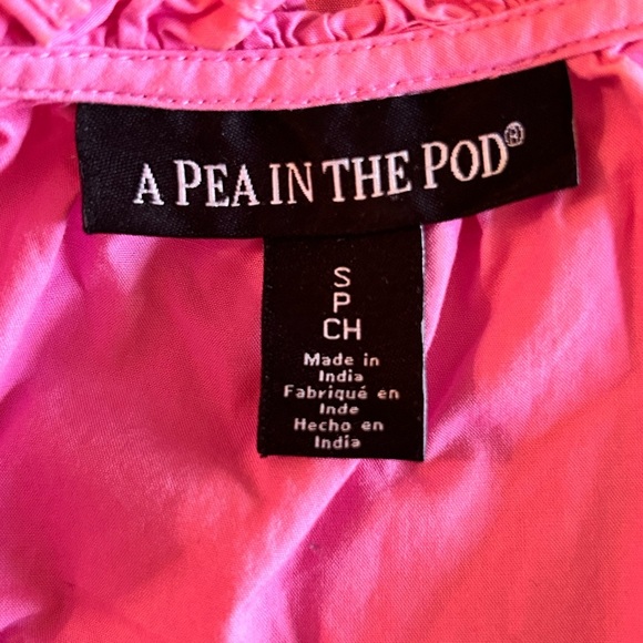 Pea in the Pod Raglan Pink Maternity dress Women’s size S - Picture 6 of 8